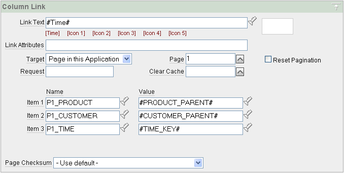 Column Link Definition