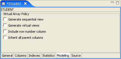 Modifying array handling on table level